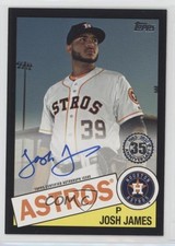 2020 Topps Update 1985 Topps Baseball Black 81/199 Josh James #85A-JJ Auto 0eo6