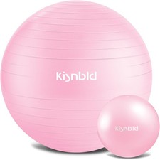 kisnbld Exercise Ball Anti-Burst Yoga Stability Ball with Pilates Ball Pump