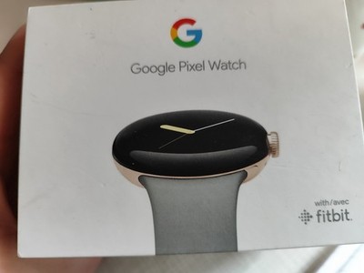 Google Pixel Watch 41mm Champagne Gold Edelstahlgehäuse mit Hazel...