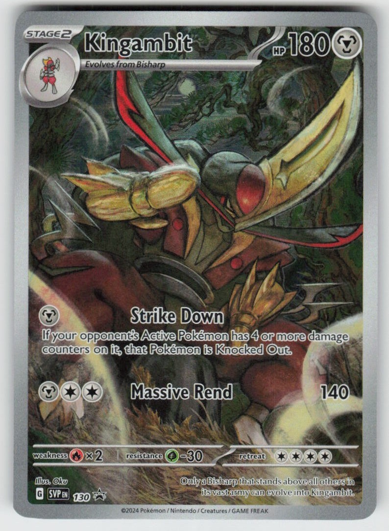 UR - 02 Holo Kingambit 130 Promo SV: Scarlet & Violet Promo Cards