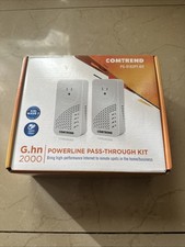 G.hn Powerline Adapter with Pass-Through Outlet I 2-Unit Kit PG-9182PT-KIT 