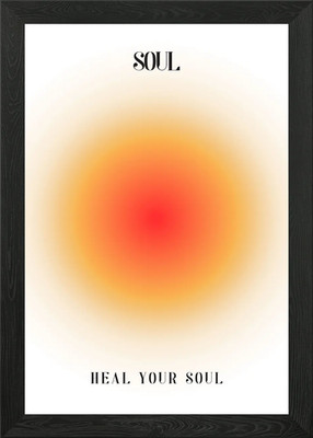 Positive Aura Seele Gerahmtes Wandbild Poster Leinwanddruck Bild