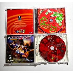 Sega Dreamcast bundle Video Game lot🔥Works! CIB Complete WWF & Frogger Nice!