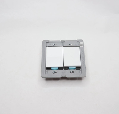 Deako Quick Backplate  w/ 1-Pole Simple Rocker Switch 2-Gang DS-BS2X-WHNL-UC