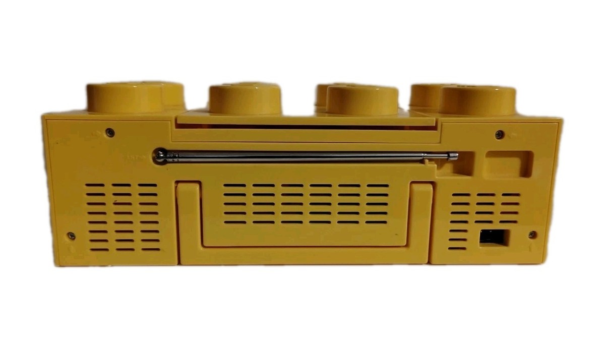 CDレコ Rear LEGO Yellow Brick Portable CD Player AM/FM Radio Model