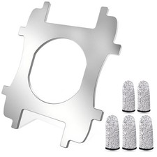 Faucet Aerator Removal Tool Key for Sink Faucets Blue Metallic Silver