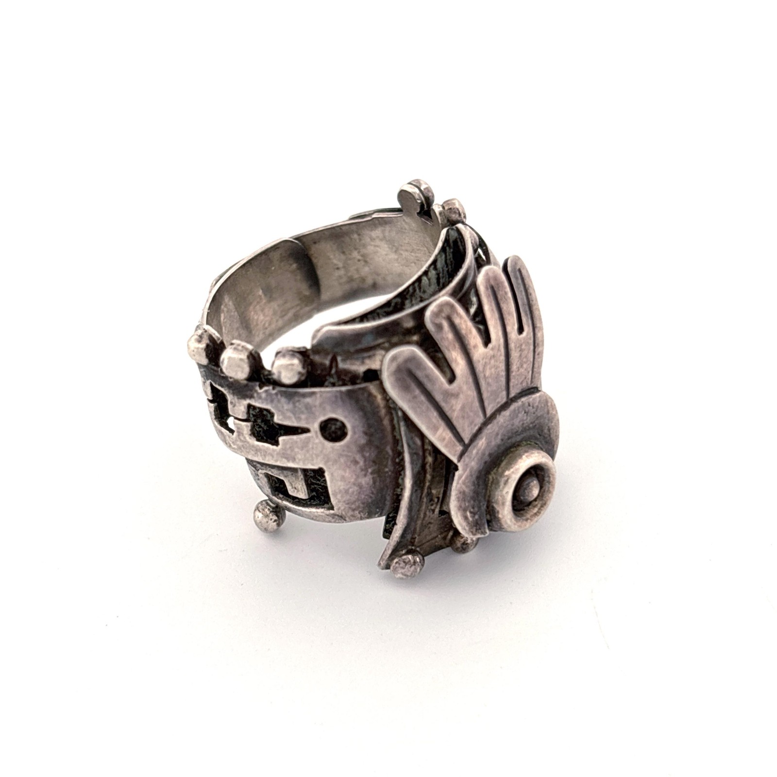Sterling Silver Tribal Ring - image 5