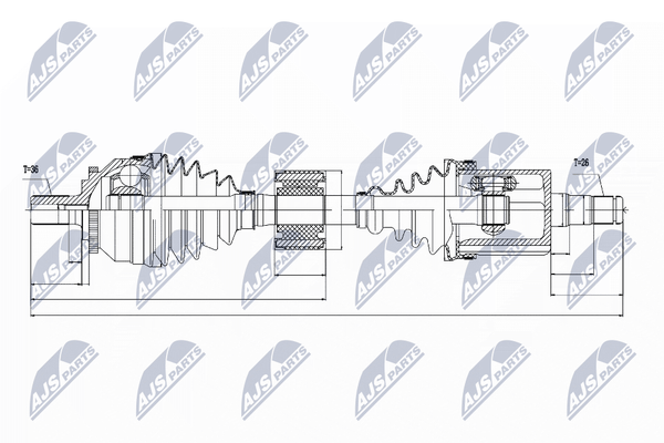 Nty Antriebswelle NPW-VV-028-image
