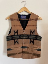 Vintage Pendleton Vest Made in USA size Large Western Wear