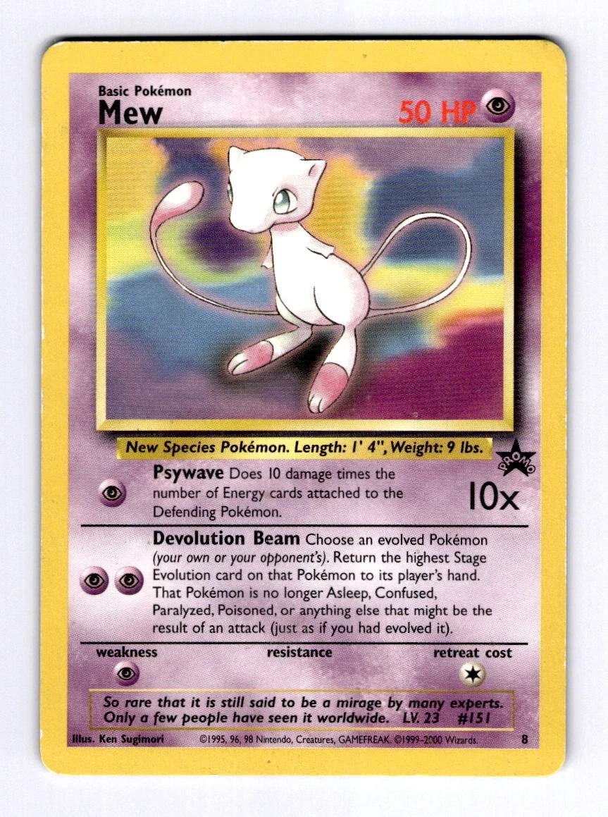 Mew 8 Wotc Promo for sale | eBay