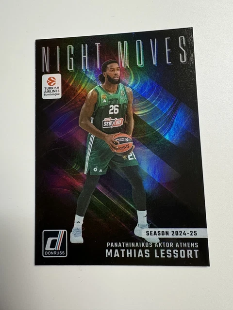 2024-25 Panini Donruss Euroleague MATHIAS LESSORT Night Moves Case Hit Insert SP
