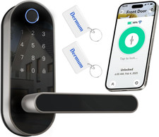 Keyless Entry Fingerprint Digital Smart Lock with Handle  Keypad: Electronic/El
