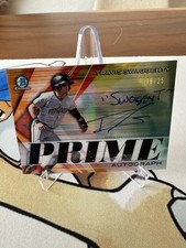 2019 Bowman Chrome Travis Swaggerty Orange Refractor Auto /25 