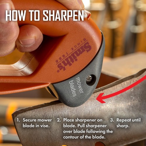 Smith’s 50603 Handheld Lawn Mower Blade Sharpener - Oversized Handle & Large ... - Picture 5 of 9