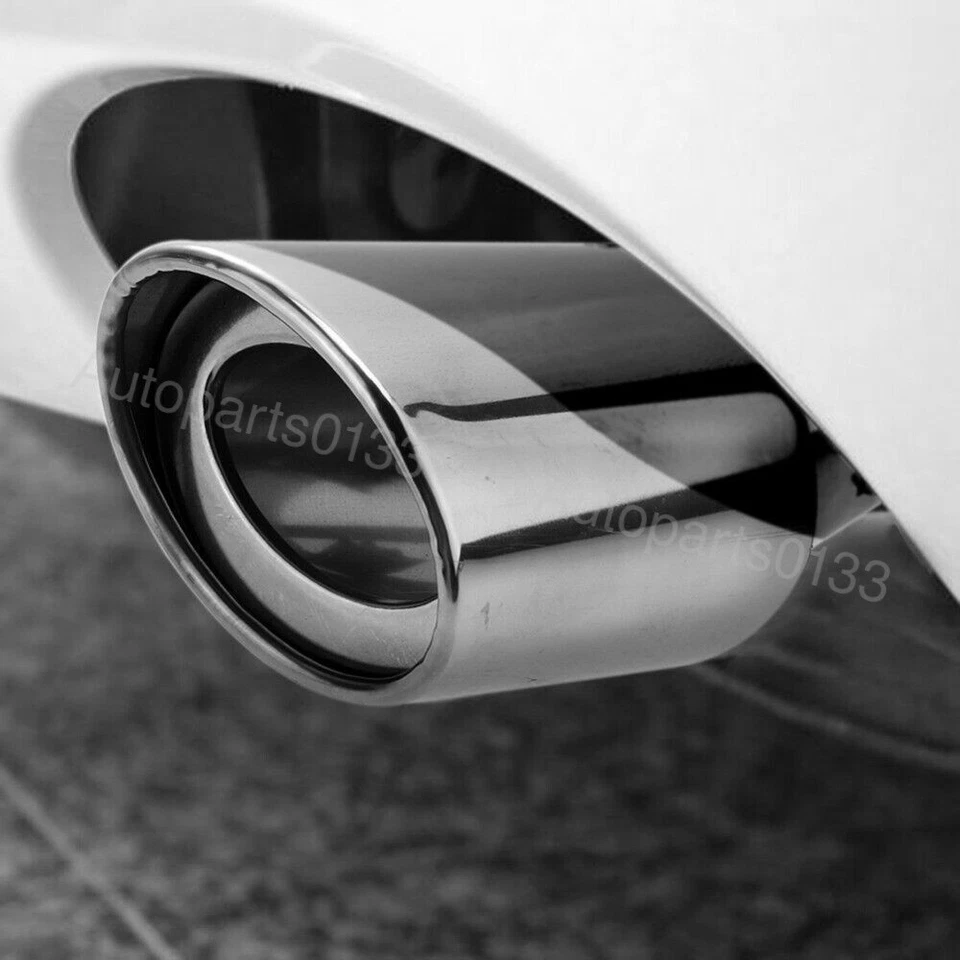 2X For Audi A4 A5 A6 A7 A8 Exhaust Pipe Rear Tail Muffler Stainless Steel Tip Foto 4 de 4