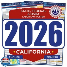 2026 California State and Federal Labor Law Poster - English Span