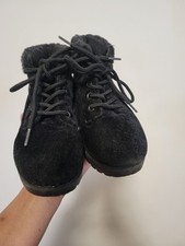 Bobbie Brooks Girls Faux-Fur Trim Velvet Ankle Boots Size 11