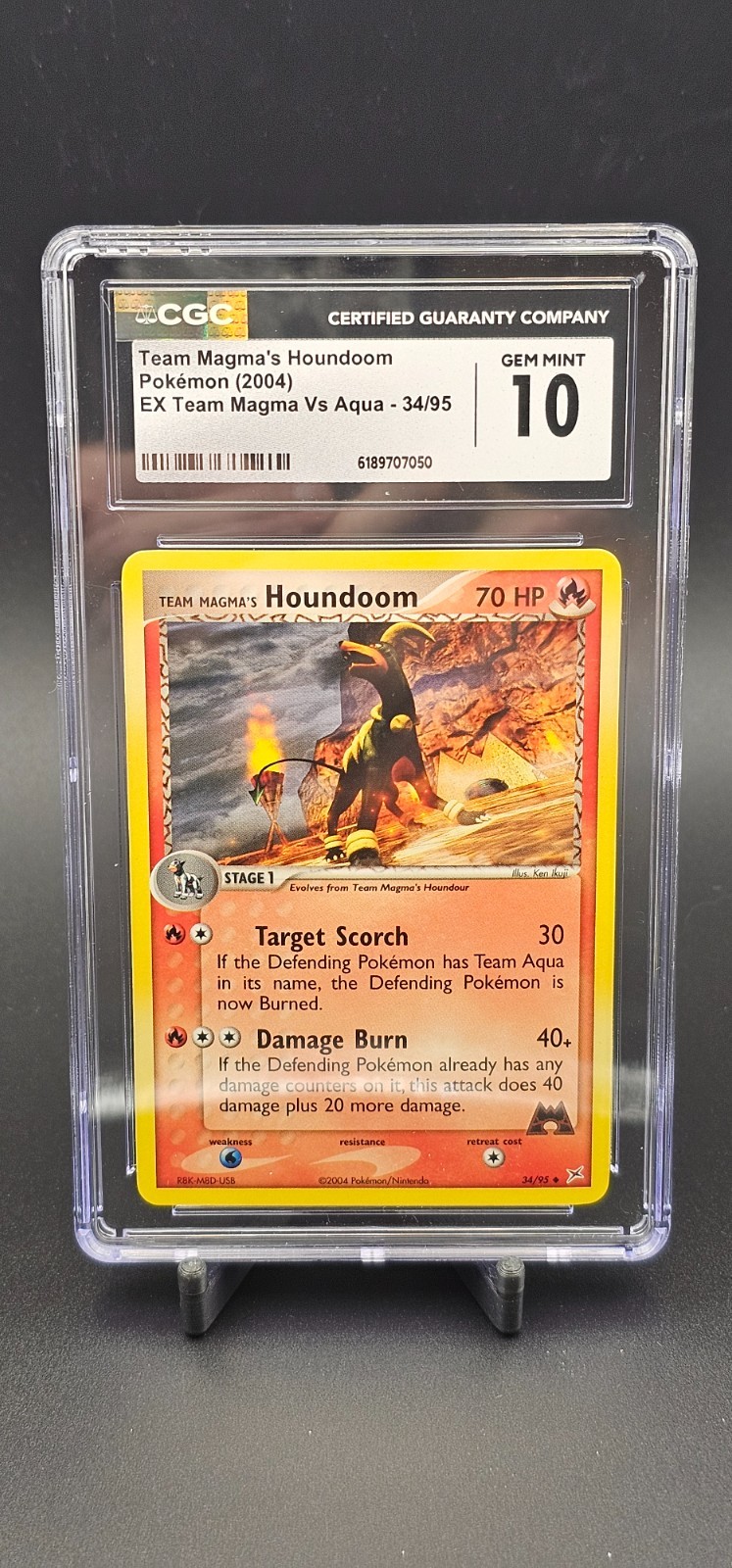 POP 17! Team Magma's Houndoom 34/95 Ex Team Magma vs Team Aqua NONHOLO