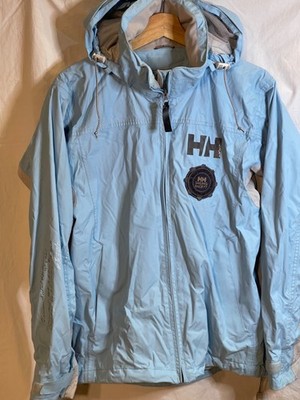 Helly Hansen women s sailing jacket winter coat light blue size medium