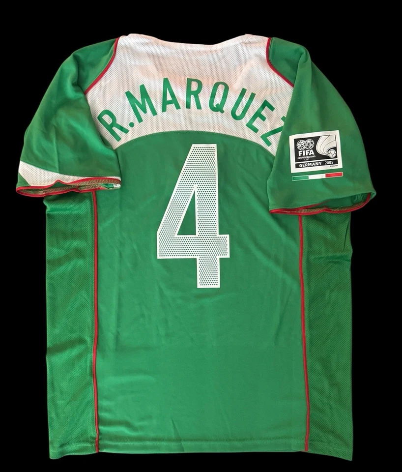 Домашняя футболка Рафы Маркеса No4 Мексика 2006 размер S зеленая Nike Selección футбол - Изображение 2 из 4
