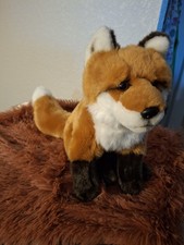 Fao Schwartz Red Fox Sitting Stuffed Animal Soft Toy