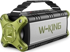 W-KING D8 Bluetooth Speaker, 90W Max Portable Outdoor Speaker Loud IPX6 Green