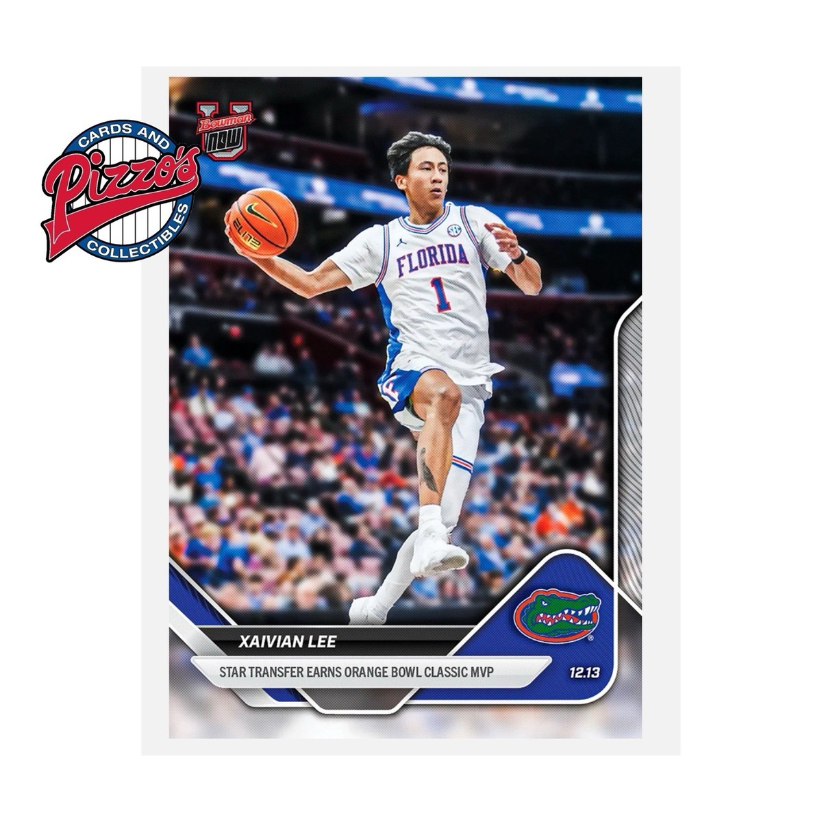 Xaivian Lee Gators MVP 2025-26 Bowman U NOW Basketball Card 31 In
