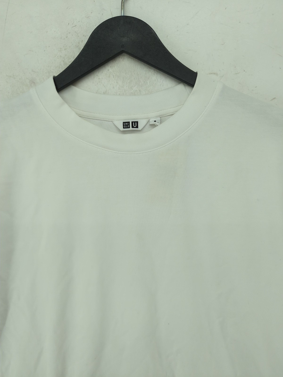 ALTRA Uniqlo T Shirt Uomo M Bianco Cotone con Altro Poliestere Basic