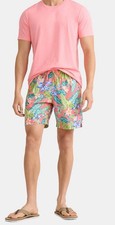 George Swim Trunk Shorts Casual Pockets Liner Coral Size XL  