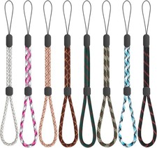 Hand Wrist Strap Lanyard, Adjustable Nylon Colorful for Mobile Style-a 8pcs