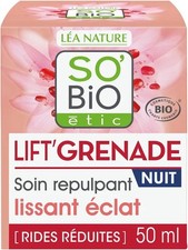 SO BIO Ligt grenade soin hydratant repulpant lissant éclat nuit 50ml