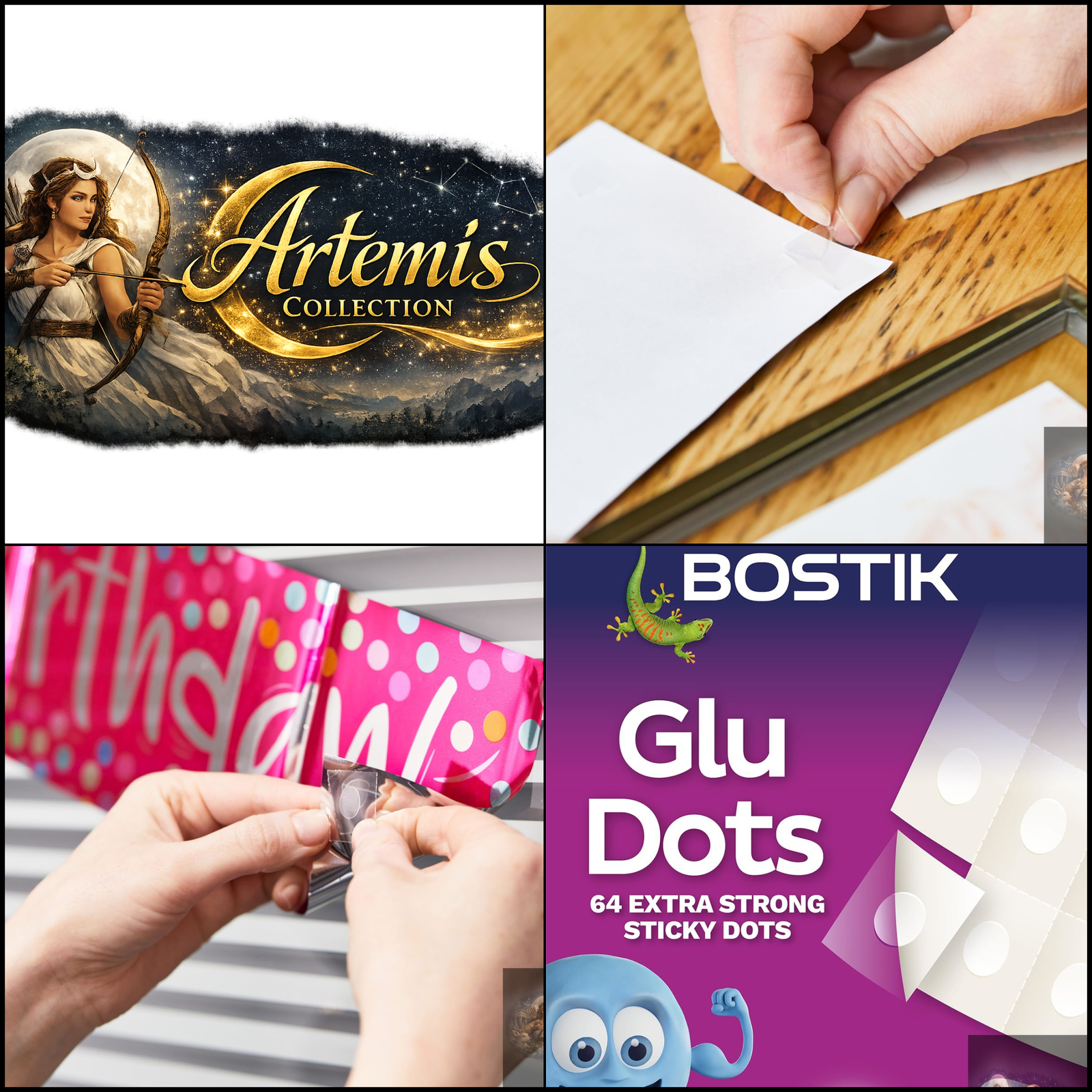 Bostik Glu Dots Extra Strength Clear Double Sided Adhesive x64 BST1067 - Image 7