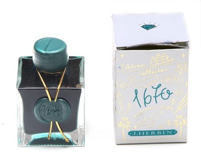 J. Herbin 1670 Edition Collector Emerald Chivor  Ink 50ml Made in France