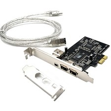New 4 Ports PCI Express 1X to External IEEE 1394 Firewire Expansion Card