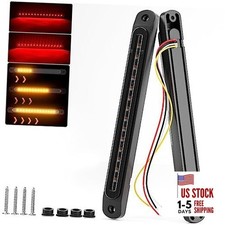 10" LED Trailer Tail Light Bar Brake Stop Turn Signal Lights Assembly