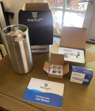 TMCRAFT 128OZ Mini Keg Growler Pressurized Home Dispenser System