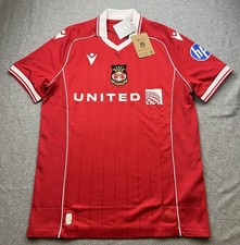 Macron Wrexham AFC Wales 2025/26 Home Menu Football Soccer Jersey Size M NWT