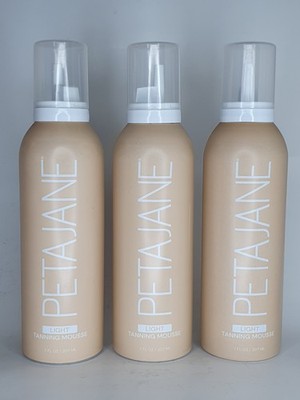 Light Tanning Mousse 7oz - Sunless Self-Tanner for a Natural-Pack of 3