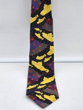 Vintage BEATLES Yellow Submarine 100 Silk Necktie - Made in USA - 1991 Apple