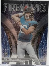 2021 Prizm Trevor Lawrence Fireworks Rookie Card RC #F-21 Jaguars. rookie card picture