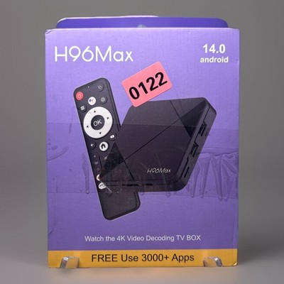 Android 14 Smart TV Box H96 Max Media Player 4K Video WiFi Bluetooth 3000+ Apps