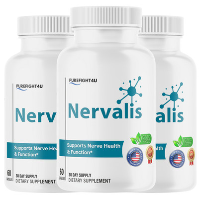 Nervalis Advanced Nerve Formula Supports Brain Health & Function - 3 Bottles