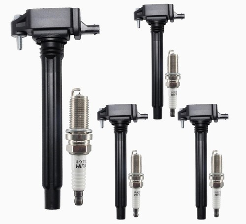 4 Ignition Coil Pack UF751 and Spark Plugs For 2015-2017 Chrysler 200 2.4L l4