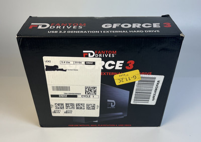 NIB & Sealed-Fantom Drives G-Force 3- 1000GB/7200RPM/32MB External Hard Drive