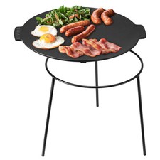 Plaque de Cuisson en Fonte - Grill pour Barbecue Plancha et Cheminée