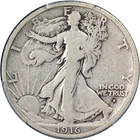 1916-S Walking Liberty Half PCGS VG10 Superb Eye Appeal Strong Strike