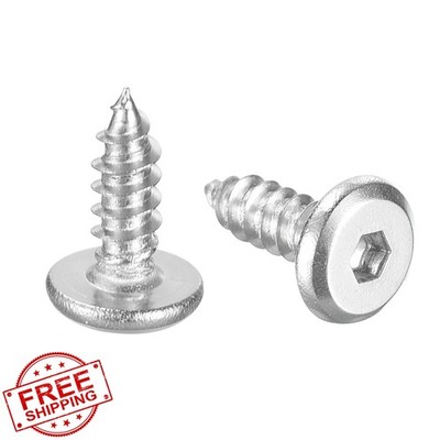 uxcell 50 Pc M3 x 10mm Flat Round Screws