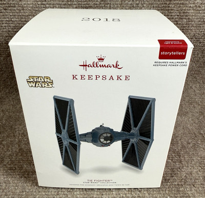 2018 Star Wars Hallmark Keepsake TIE Fighter Storytellers Ornament Light & Sound