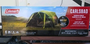 Marque NEW IN boîte Coleman Carlsbad 4-Person Tente de chambre noire avec salle d'écran