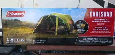 double cot tent 2 Person Camping with Mattress, 59 Inch Wide, 1000 lb Capacity storage pockets paketbox Hofsaess Markisen - Sonnenschutz color:Front half yellow
